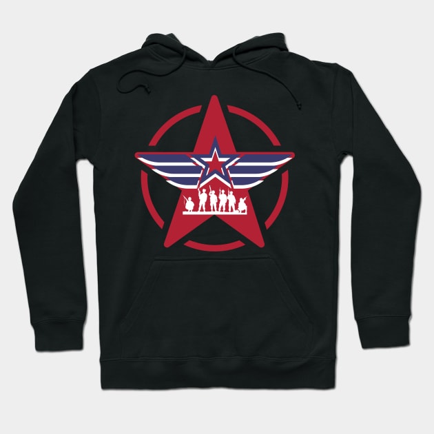 American Soldier T-Shirt Hoodie by EG78